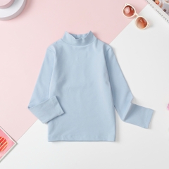 T427 Áo Bé trai, Bé gái cotton dày cổ lọ, 3 phân size 4/8 tuổi