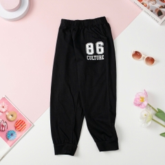 T428 Quần thu đông Bé trai in số 86, chữ size 8 đến 16 tuổi