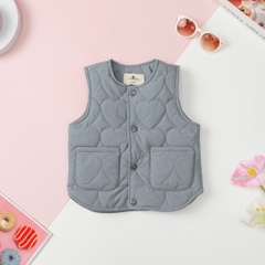 Áo gile Bé trai, bé gái trần trám size 2/10 tuổi