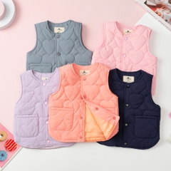Áo gile Bé trai, bé gái trần trám size 2/10 tuổi