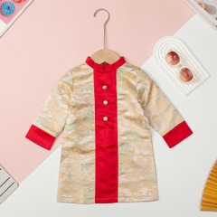 Áo dài Bé trai gấm Hoàng cung size 1/5 tuổi