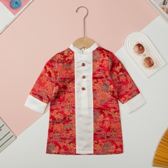 Áo dài Bé trai gấm Hoàng cung size 1/5 tuổi