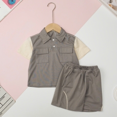 Bộ cotton BT phối tay ngắn 2/12
