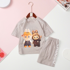 H501 Bộ cotton ngắn tay lé Labulu 4/12