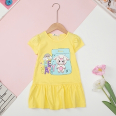 Váy cotton đuôi cá in hình kitty, capybara, labubu size 2/10 tuổi