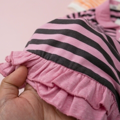 Váy mùa hè cotton Polo kẻ ngang size 1/7 tuổi