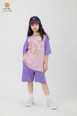 H519 Bộ cotton 4c BG ngắn tay 4/12