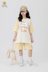 H519 Bộ cotton 4c BG ngắn tay 4/12
