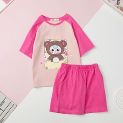 H523 Bộ cotton BG ngắn tay phối 10/16