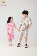 H524 Bộ BT, BG ngắn tay loang 2/12