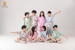 H524 Bộ BT, BG ngắn tay loang 2/12