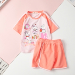 H528 Bộ BG ngắn tay hình phối 4/12