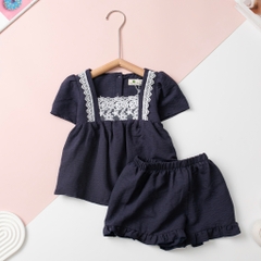 VT02958 Bộ cotton trẻ em-bé gái G003 2/14