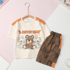 Bộ cotton trẻ em - bé trai B001,B002_4/14