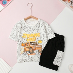 Bộ cotton trẻ em - bé trai B001,B002_4/14