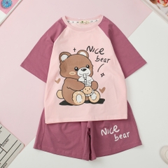 Bộ cotton trẻ em - bé gái G001_6/14