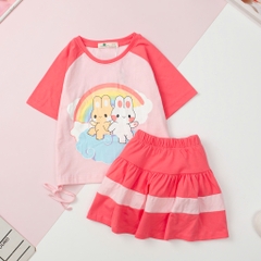 H551 Bộ cotton trẻ em - bé gái G002 4/12