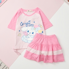 H551 Bộ cotton trẻ em - bé gái G002 4/12