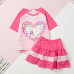 H551 Bộ cotton trẻ em - bé gái G002 4/12