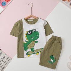 H508 Bộ cotton trẻ em-BT B006 2/10  hình con vật