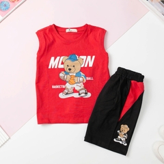 Bộ cotton trẻ em - bé trai B002 4/16 H556