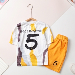 Bộ cotton trẻ em - bé trai B002, Bộ thể thao cầu thủ size 10/16 tuổi