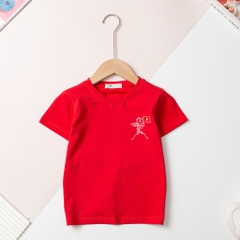 Áo cotton trẻ em-A02 2/16 Cờ đỏ sao vàng