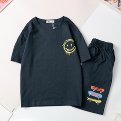 Bộ cotton cộc tay, quần đùi, bé trai size 10/16 tuổi