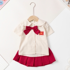 Bộ thời trang trẻ em - F02 2/10 cờ đỏ