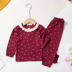 Bộ cotton trẻ em - bé gái H571 2/8