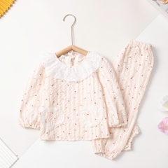 Bộ thời trang trẻ em - F05 2/7 đũi viền cổ