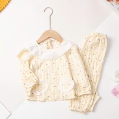 Bộ thời trang trẻ em - F05 2/7 đũi viền cổ