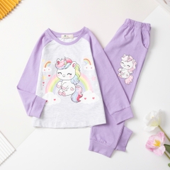 Bộ cotton trẻ em-bé gái ĐG002 4/12 H577