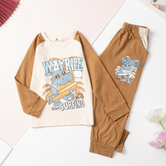 Bộ cotton trẻ em - bé trai B001 4/14 H579