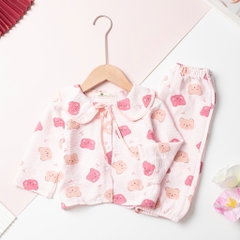 Bộ cotton trẻ em - bé gái ĐG002 2/10