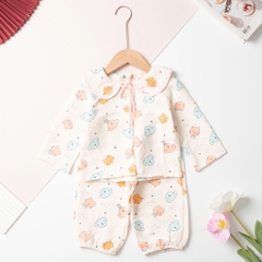 Bộ cotton trẻ em - bé gái ĐG002 2/10