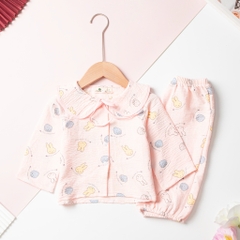 Bộ cotton trẻ em - bé gái ĐG002 2/10