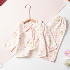 Bộ pizama đũi cotton trẻ em - bé gái ĐG002 2/7