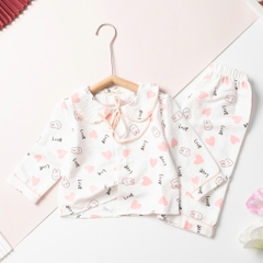 Bộ pizama đũi cotton trẻ em - bé gái ĐG002 2/7