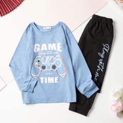 T411 Bộ cotton thu đông BT túi hộp 8/16 H582