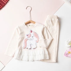 Bộ cotton trẻ em-bé gáiĐG001 2/10 bộ nỉ