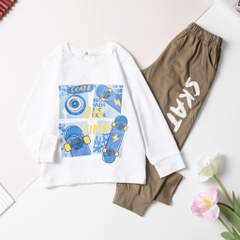 Bộ cotton trẻ em - bé trai ĐB004 4/16 H590