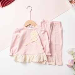 Bộ cotton trẻ em - bé gái ĐG003 1/6 tuổi