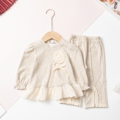 Bộ cotton trẻ em - bé gái ĐG003 1/6 tuổi