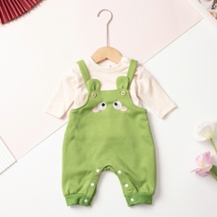 Bộ cotton trẻ em - bé trai 9/36m body nỉ