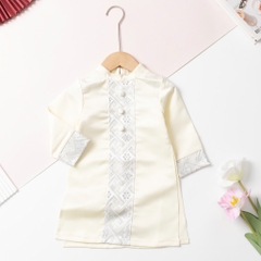 Áo dài trẻ em - AD02 2/14-Gấm phối dọc