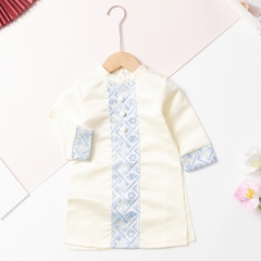 Áo dài trẻ em - AD02 2/14-Gấm phối dọc