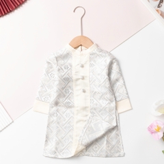 Áo dài trẻ em - AD02 2/14-Gấm phối dọc