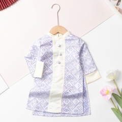 Áo dài trẻ em - AD02 2/14-Gấm phối dọc