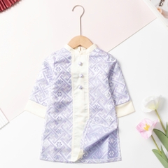 Áo dài trẻ em - AD02 2/14-Gấm phối dọc